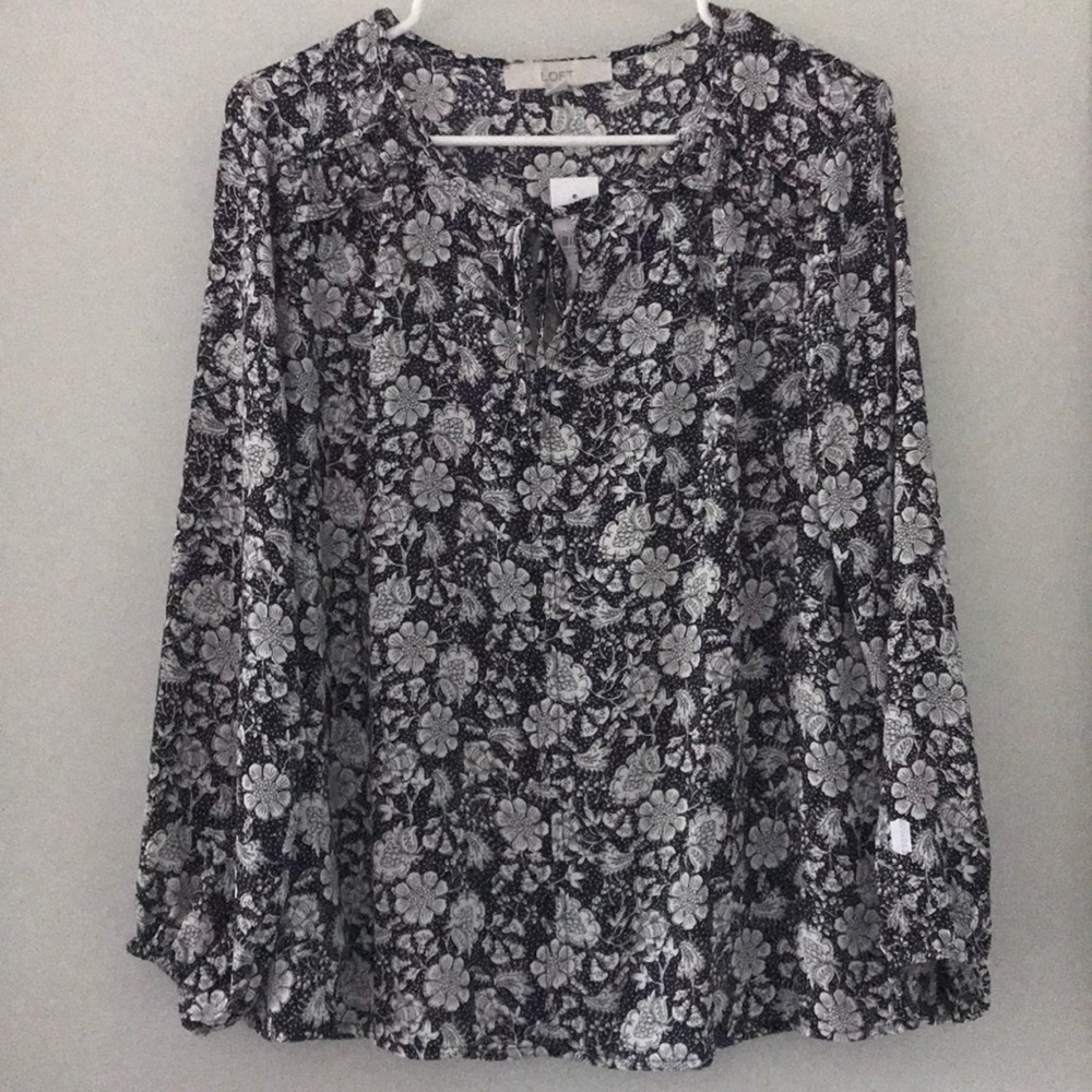 Ann Taylor Loft floral blouse